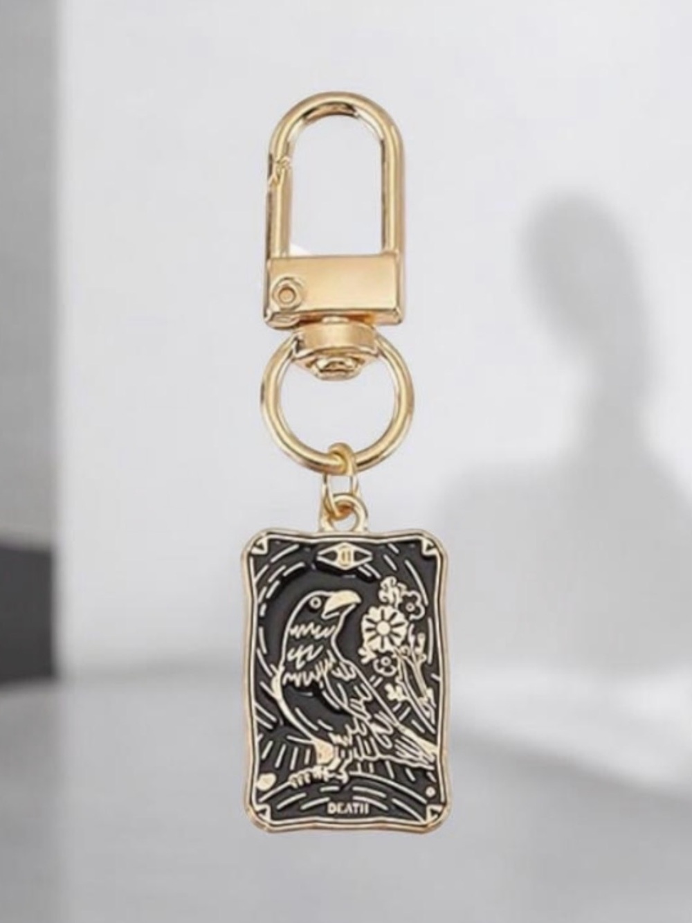 Death Tarot Keychain Charm